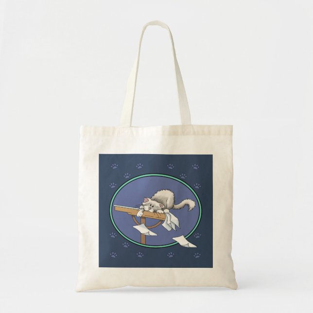 Tote Bag Motif du mal du chat (Devant)