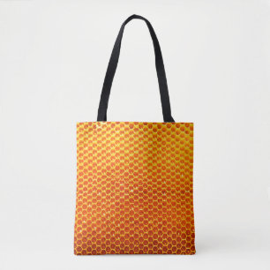 Tote Bag Motif d'une section de peigne de cire provenant d'