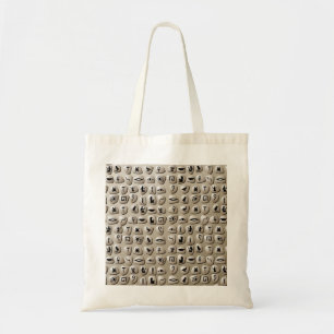 Tote Bag Motif égyptien de pierres de hiéroglyphes