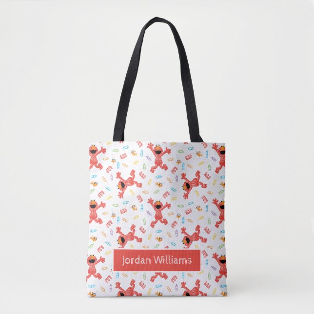 Tote Bag Motif Elmo Crayon (Devant)
