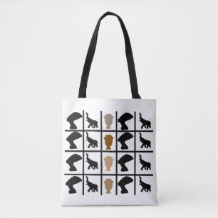 Tote Bag Motif et symbole africains modernes