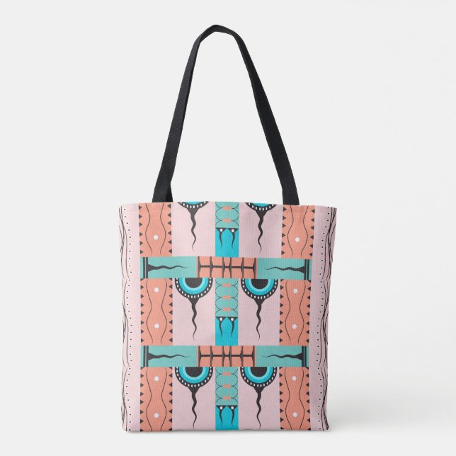 Tote Bag Motif ethnique tribal (Dos)