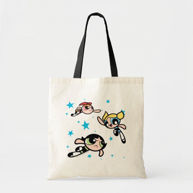 Tote Bag Motif étoilé Powerpuff Girls (Devant)