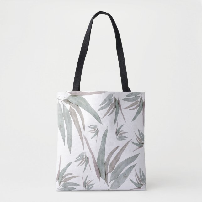 Tote Bag Motif Feuille de l'Eucalyptus (Devant)