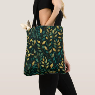 Tote Bag Motif Feuille verte