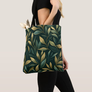 Tote Bag Motif Feuille verte