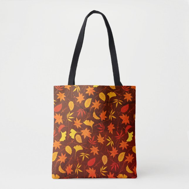 Tote Bag Motif Feuilles d'automne (Devant)