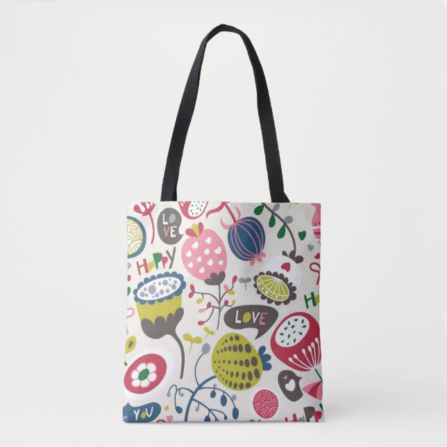 Tote Bag Motif floral 14 (Devant)