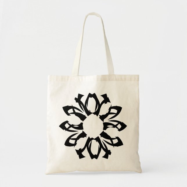 Tote Bag Motif floral à un élément (Devant)