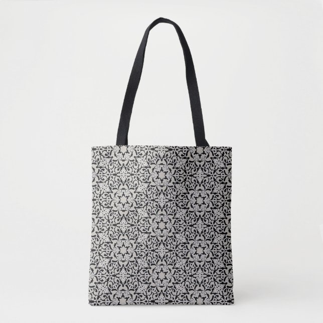 Tote Bag Motif floral arabe (Devant)