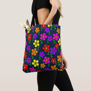 Tote Bag Motif floral coloré