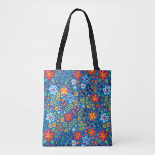 Tote Bag Motif floral de broderie