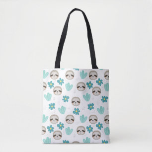 Tote Bag Motif floral de paresse douce