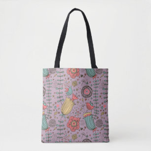 Tote Bag Motif floral élégant avec des fleurs
