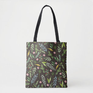 Tote Bag Motif floral incomparable. Aquarelle dessinée à la