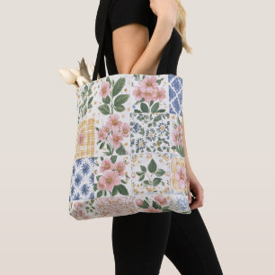 Tote Bag Motif floral printanier sans couture