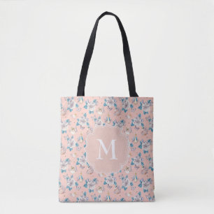 Tote Bag Motif floral rose de jardin du lapin   de Peter