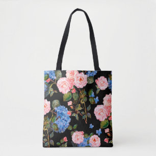 Tote Bag Motif floral sans couture dans le style victorien.