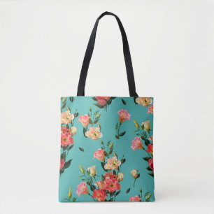Tote Bag Motif floral sans couture dans le style victorien.