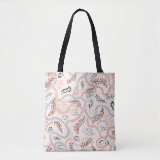 Tote Bag Motif floral sans soudure. Flore artistique dessin