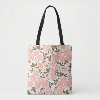 Tote Bag Motif floral vintage et tendance. Nb