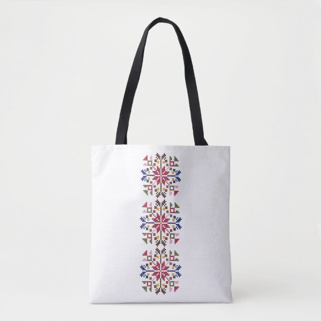 Tote Bag Motif folklorique bulgare de Kyustendil (Devant)