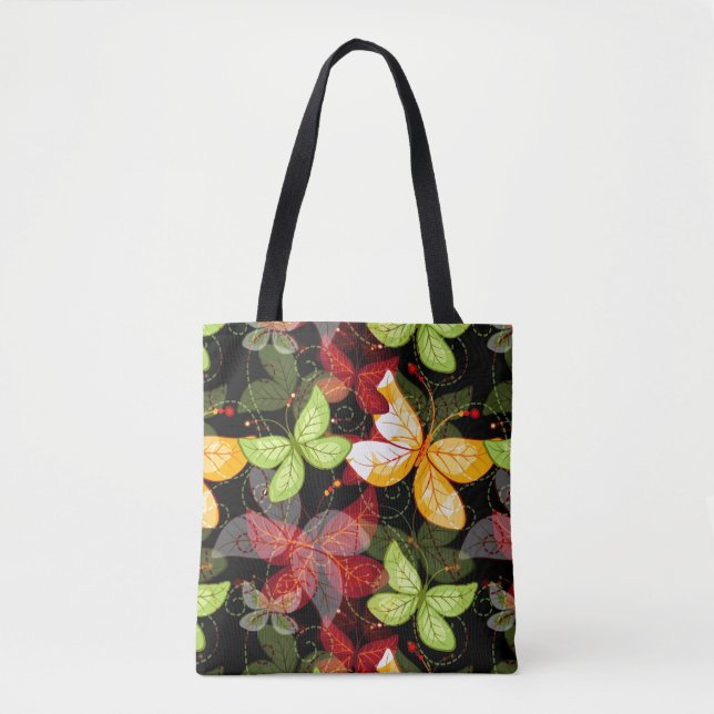 Tote Bag Motif foncé d'automne (Devant)