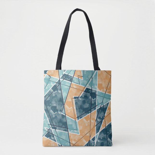 Tote Bag Motif géométrique (Devant)