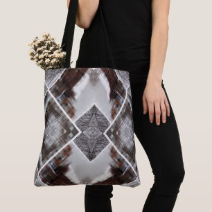 Tote Bag Motif géométrique abstrait en hiver