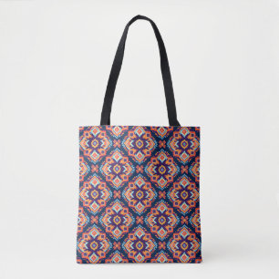 Tote Bag Motif géométrique Aztec coloré