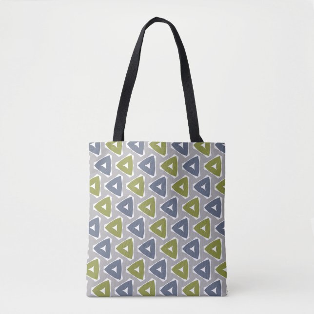 Tote Bag Motif géométrique boho atténué (Devant)
