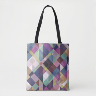 Tote Bag Motif géométrique coloré