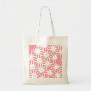 Tote Bag Motif géométrique corail