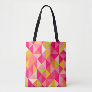 Tote Bag Motif géométrique de triangles