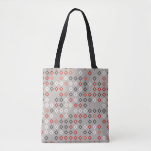 Tote Bag Motif géométrique design abstrait, art, arrière -