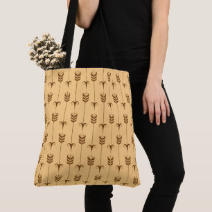 Tote Bag Motif géométrique Flèche dorée