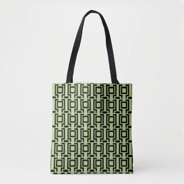 Tote Bag Motif géométrique linéaire (Devant)