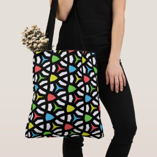 Tote Bag Motif géométrique moderne brillant dans contempora