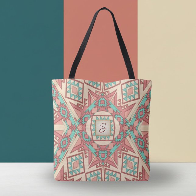 Tote Bag Motif géométrique moderne du sud-ouest Fourre-tout (Créateur téléchargé)