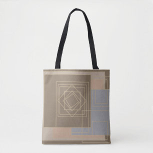 Tote Bag motif géométrique moderniste abstrait