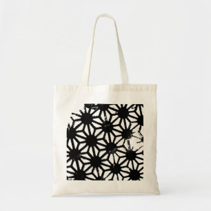 Tote Bag Motif géométrique noir