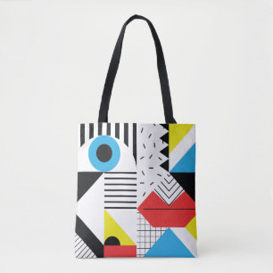 Tote Bag Motif géométrique transparent avec formes abstrait