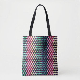 Tote Bag Motif géométrique triangle vintage sans couture