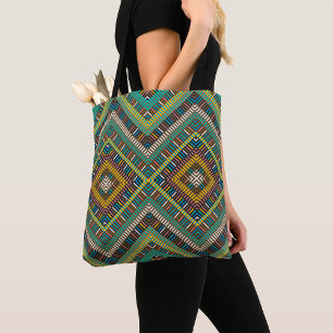 Tote Bag Motif géométrique tribal Boho Ethnic Aztec
