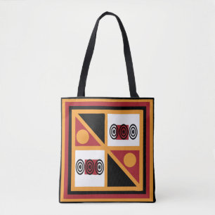 Tote Bag motif géométrique tribal d'Afrique Abstraite