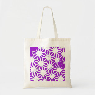 Tote Bag Motif géométrique violet royal