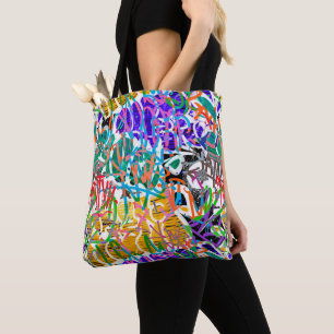 Tote Bag Motif Graffiti