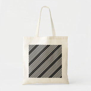 Tote Bag Motif gris clair et charbon cinq bandes