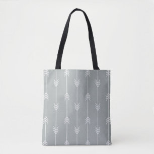 Tote Bag Motif GRIS de flèche de PURITAIN