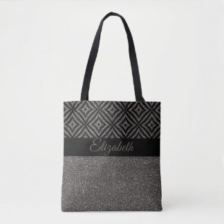 Tote Bag Motif gris mignon Pesonalized de noir de parties